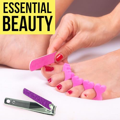 Nail Clippers Set (Purple Glitter)