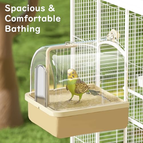 Bird Bath for Cage Filter Pad (White)