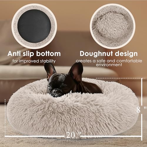 Dog & Cat Bed (Brown / 20.0"L x 20.0"W x 8.0"Th)