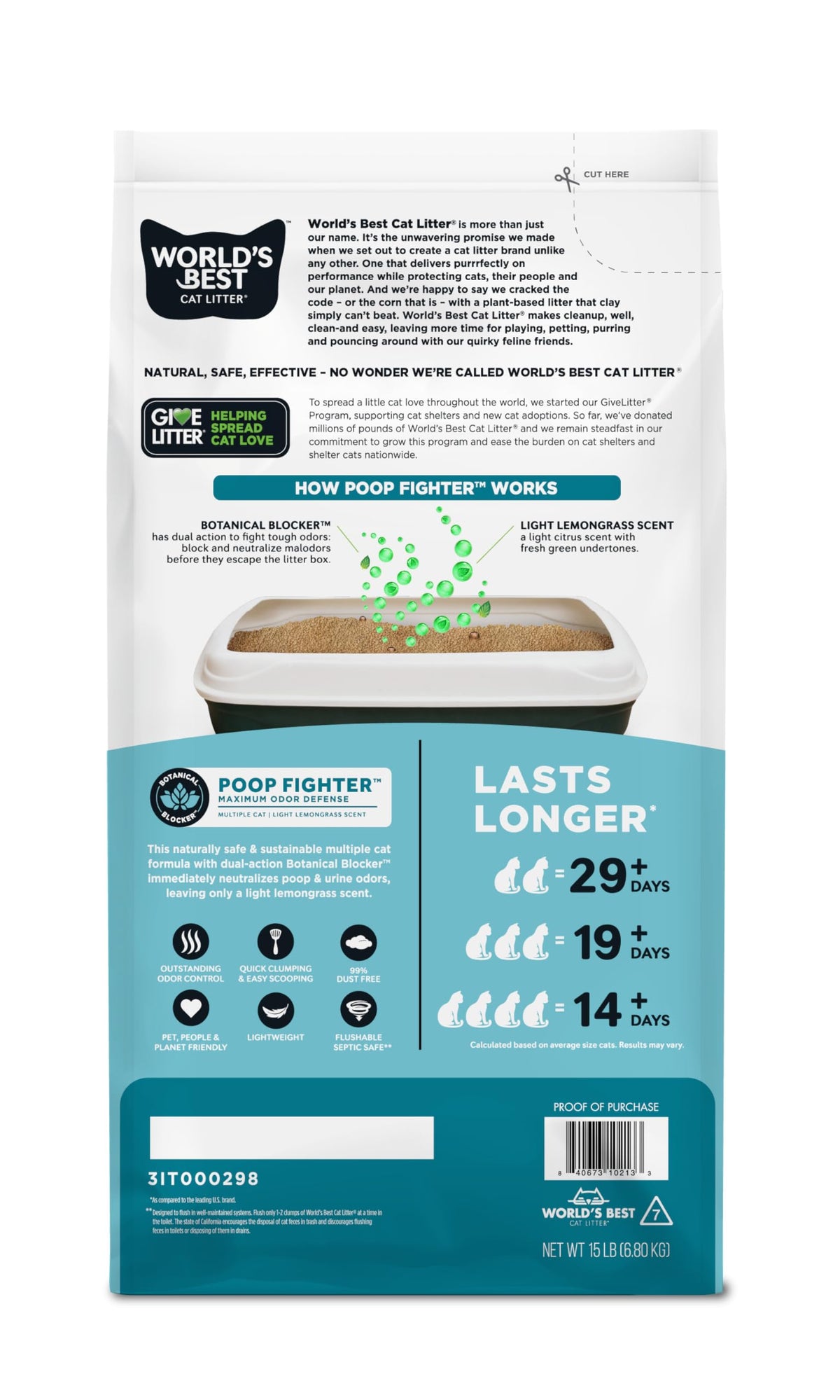 Poop Fighter Urine & Poop Odor Defense (15lb)
