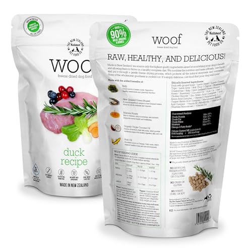 WOOF Duck Freeze Dried Raw Dog Food (9.9 Ounce (Pack of 1))