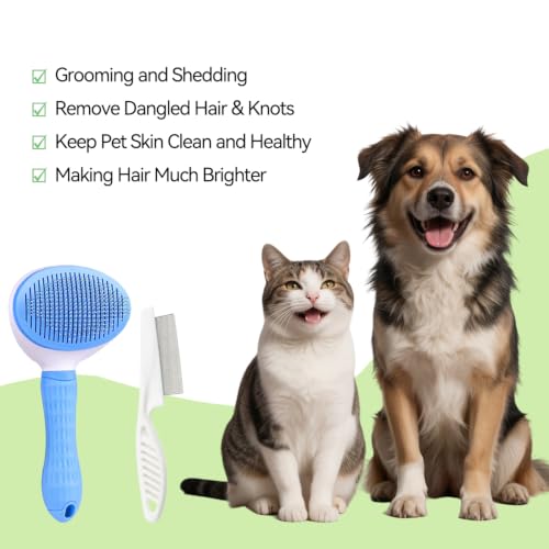 Dog & Cat Brush (Blue and White)