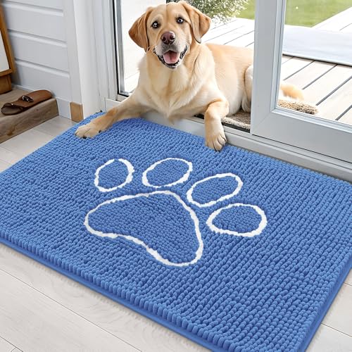 Dog Door Mat for Muddy Paws 36x24 (Cornflower Blue / 36" X 24")