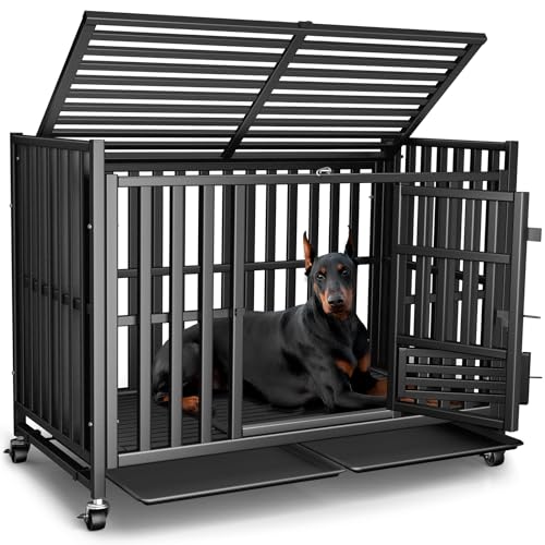 Heavy Duty Dog Crate (43.0"L x 27.0"W x 37.0"H)