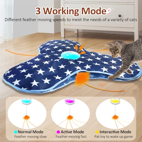 Interactive Cat Toy Rechargeable (Dark Blue)