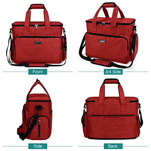Dog Travel Bag (Red / Large)