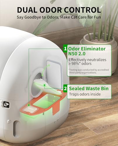 PuraMax 2 Odor Free Automatic Cat Litter Box (White)