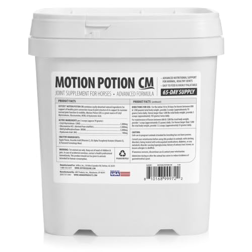 Motion Potion CM Joint Formula Supplement Powder for Horses (5 lbs - Up to 60 Day Supply)