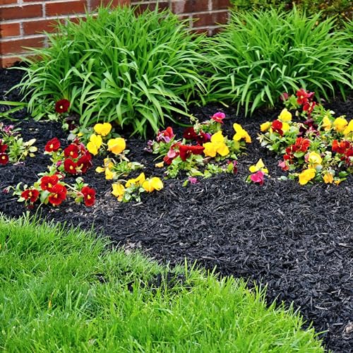 Premium Black Wood Mulch for Landscaping (1 CF - 28 L - 30 QTS / Black Wood Mulch)