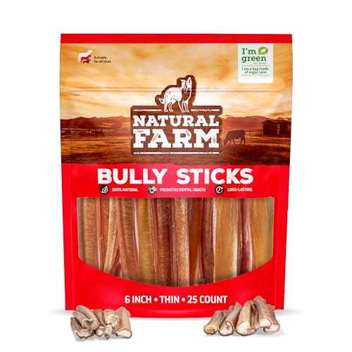 Odor Free Thin Bully Sticks (6" Thin - 25 Count)
