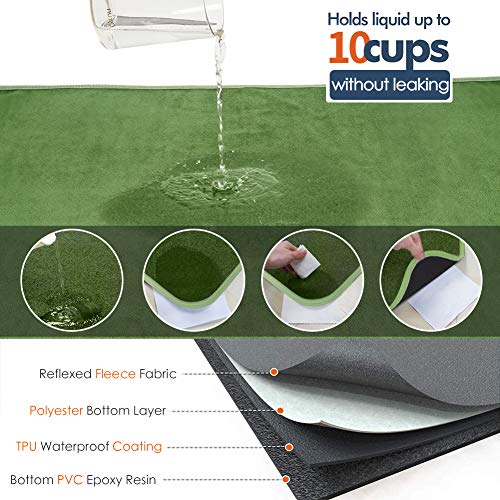 Washable Pee Pads for Dogs (72"x72" -1 Pack / Green)