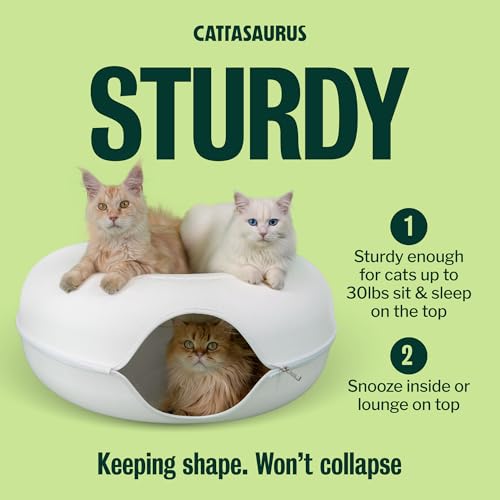 Peekaboo Cat Cave (White / Jumbo)