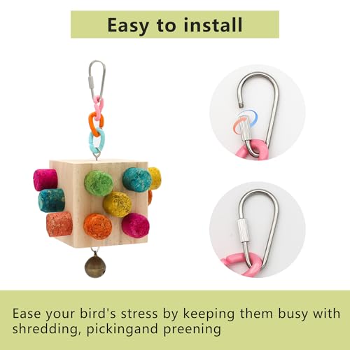 Square Bird Chew Toy (1 Pack-Squar Cork Stick)