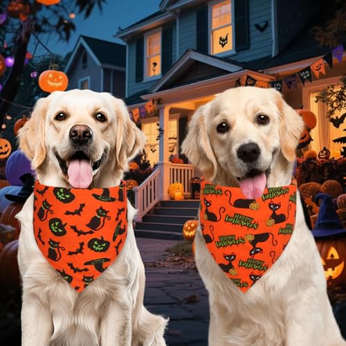Halloween Dog Bandanas XLarge 3PCS (halloween / X-Large)
