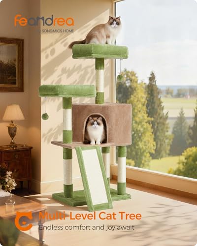 Cat Tree 45.3 (Grass Green + Camel Brown)