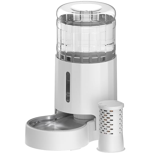 Automatic 5L Filter Dog and Cat Water Dispenser (White+Filter / 5L)