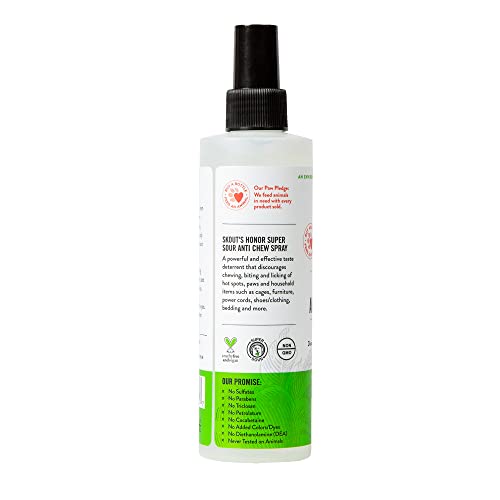 Super Sour! Anti Chew Spray for Dogs and Puppies (Super Sour- 8oz)