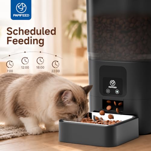 Automatic Cat Feeder with App (Black)