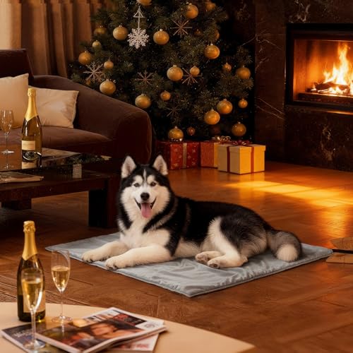 Heated Pet Mat (Grey / 35.0"L x 24.0"W x 0.6"Th)