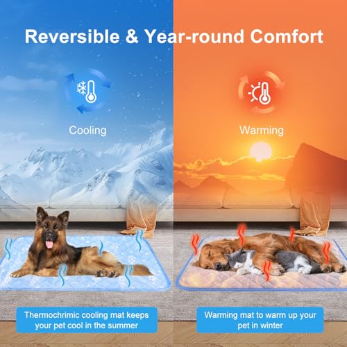 Dog Cooling Mat 48"x28" (48.0" Large x 28.0" W x 0.5" Th)
