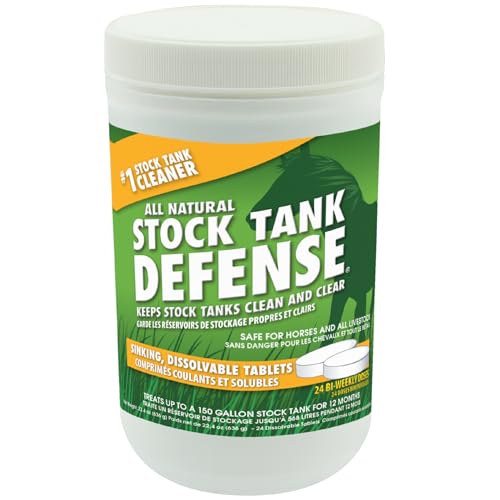 Stock Tank Defense Livestock Water Trough Cleaner Treatment (24 Tablets)