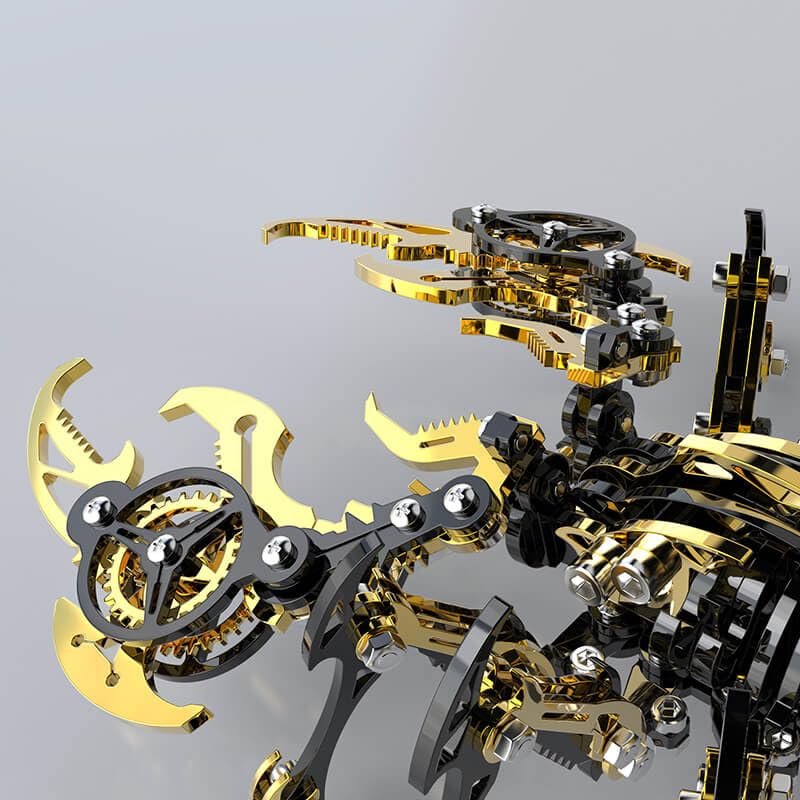 Scorpion 3D Metal Puzzles Kits for Adults Teens (Golden+black)