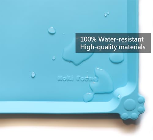 X Large Silicone Pet Food Mats Tray (28" x 20" / Arctic)