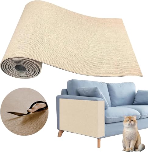 Cat Scratch Couch Furniture Protector (Beige 11.8"X39.4")