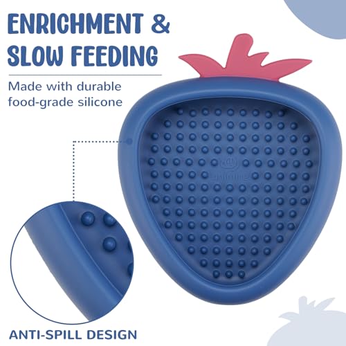 Freeze Dog Lick Bowl (L / B- Dark blue)