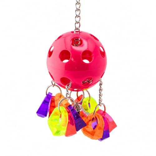1938 Paci Pull Colorful Pacifier Ring Acrylic Parrot Parrotlet Budgie Quaker African
