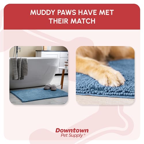 Dog Mud Mat 60" x 36" Faded Denim (60" x 36" / Faded Denim)