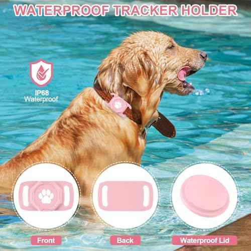 Smart Pet Tracker for Collar (Pink)