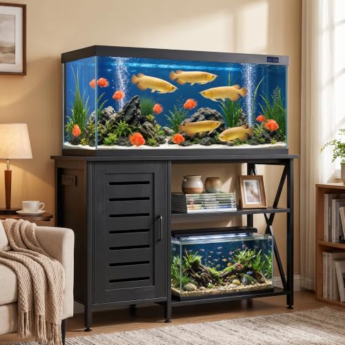 55 75 Gallon Fish Tank Stand (Black / 55-75 Gallon)