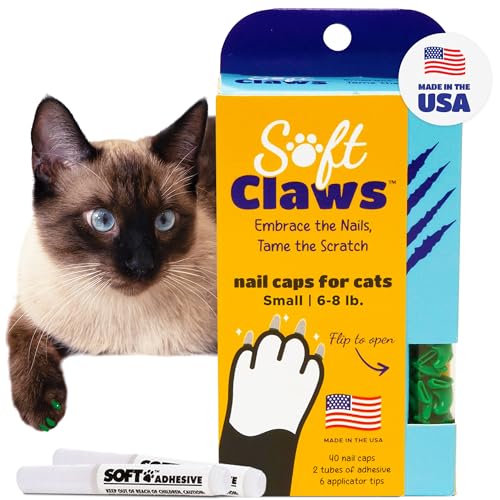 Nail Caps for Small Cats (Green / Small)