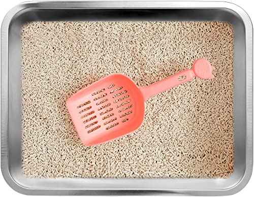 Large Stainless Steel Cat Litter Box (17.5" L x 13.5" W x 7.9" H (without Lid))