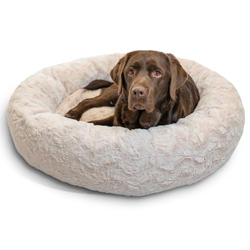 Original Calming Donut Dog Bed (Oyster Lux / Large)