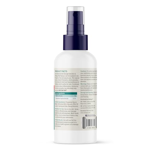 Dermabliss Hydrocortisone Anti Itch Spray for Dogs & Cats (4oz)
