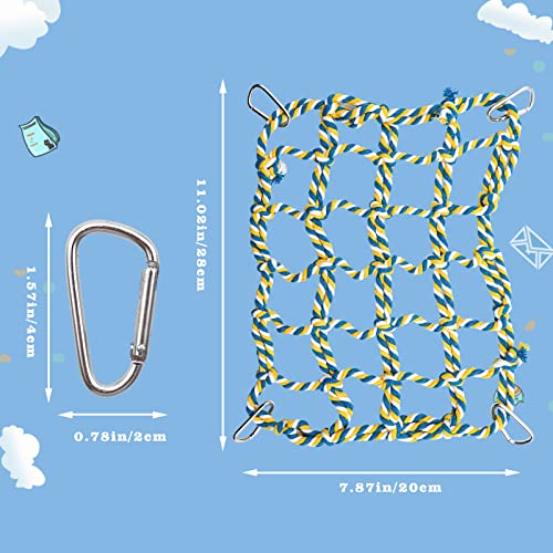 2 Pack Colorful Bird Rope Net (Small(11 × 8 Inches))