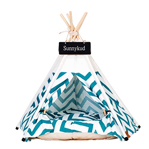 Cat Teepee Tent 16" x 20" (16"L x 16"W x 20"H (Weighing up to 15lbs/ 7kg))