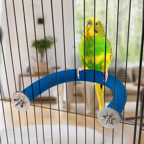 U Shaped Parrot Perch (Small / Blue)