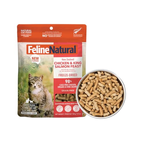 High Protein Freeze Dried Dry Cat Food with 98% Meat (3.5 Ounce (Pack of 1))