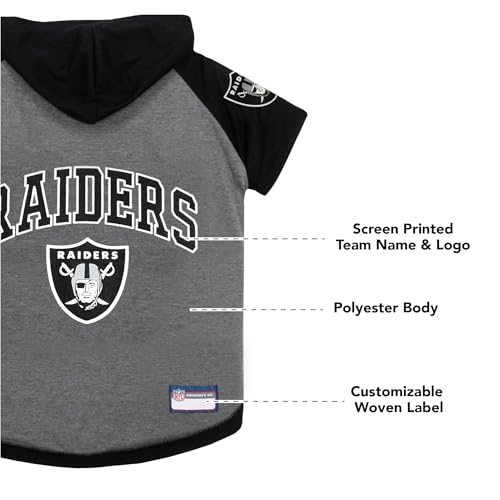 NFL Oakland Raiders Hoodie for Dogs & Cats (Small / Oakland Raiders)