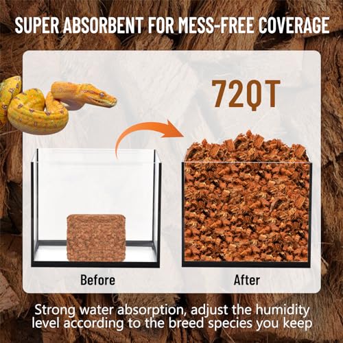 10LB Coconut Husk Chip for Reptiles (1 Pack-10LB)