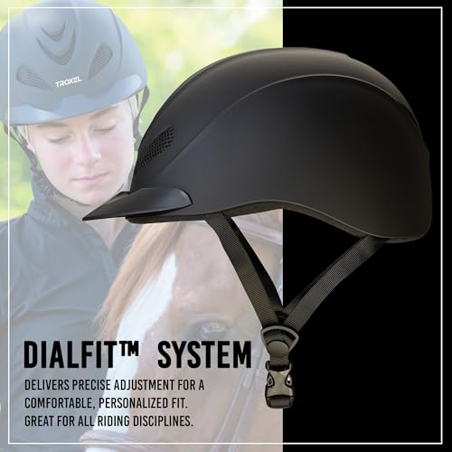 Liberty Ultralight Horse Riding Helmet (Black Duratec / Extra Large (7-3/8 - 7-3/4))