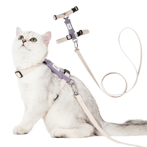 Cat Harness and Leash Set (Ivory White)