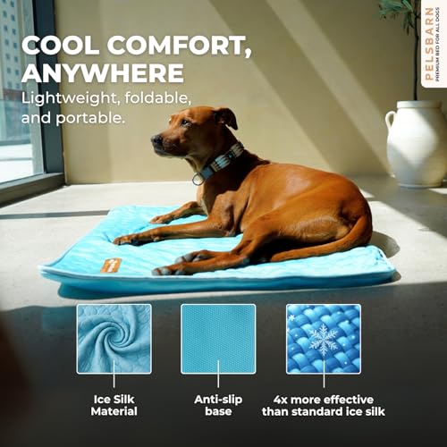 Dog Cooling Mat (Light Blue / Large)