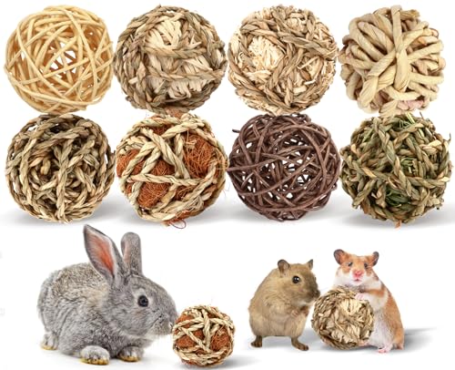 Bunny Rabbit Chew Grass Balls (8 Pack)