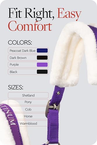 Howard Soft Fleece Horse Halter (Cob / Purple)