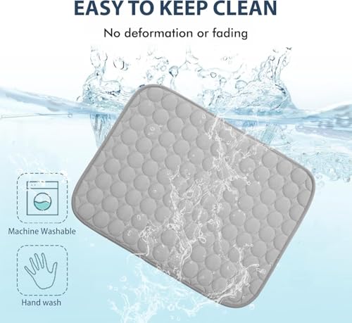Summer Cooling Mat & Sleeping Pad (24" x 18" / Grey)