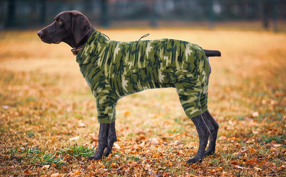 Dog Long Sleeve Pajamas (2XL / Camo Green)
